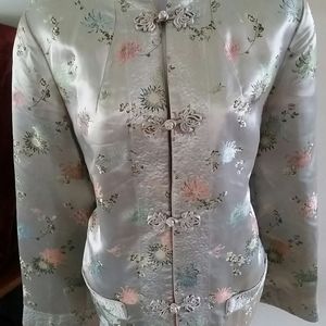 Oriental Satin Reversible Blazer